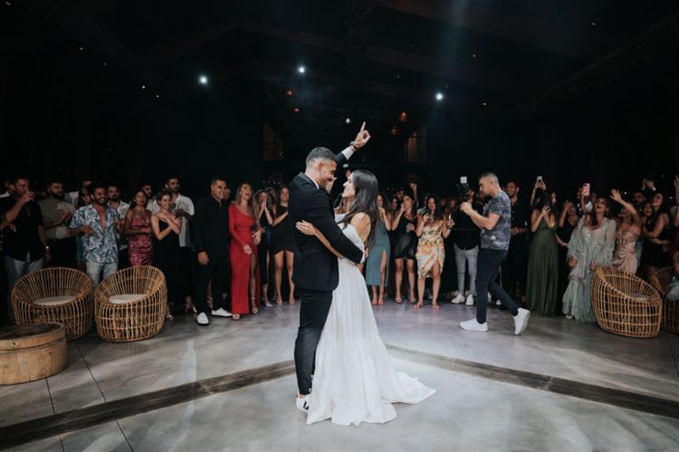 ברחבת הריקודים, החתונה של רתם ופז (צילום: שי בוזגלו)