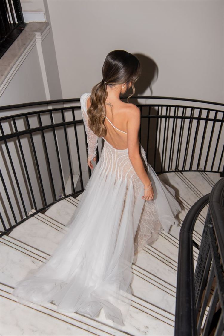 החתונה של נועה לוי ודוד מרציאנו (צילום: חיים אפריאט)