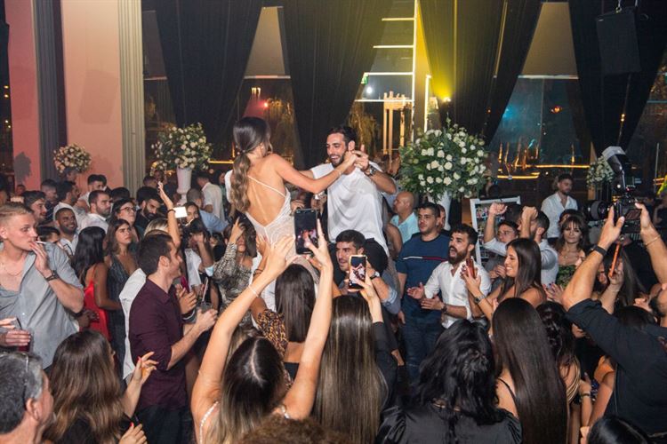 החתונה של נועה לוי ודוד מרציאנו (צילום: חיים אפריאט)