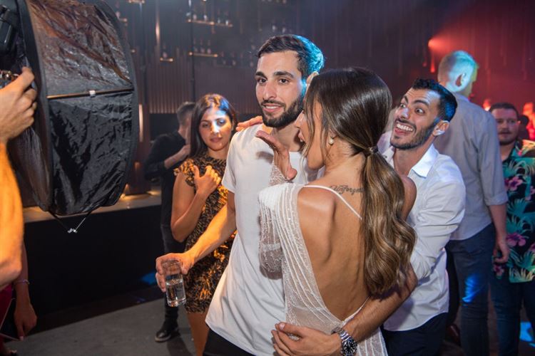 החתונה של נועה לוי ודוד מרציאנו (צילום: חיים אפריאט)