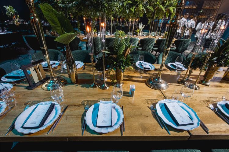 אלמנטים יוקרתיים באפקט נוצץ, אירועי חורף במתחם האירועים 'אמארה' (צילום: וואלה! מזל טוב)