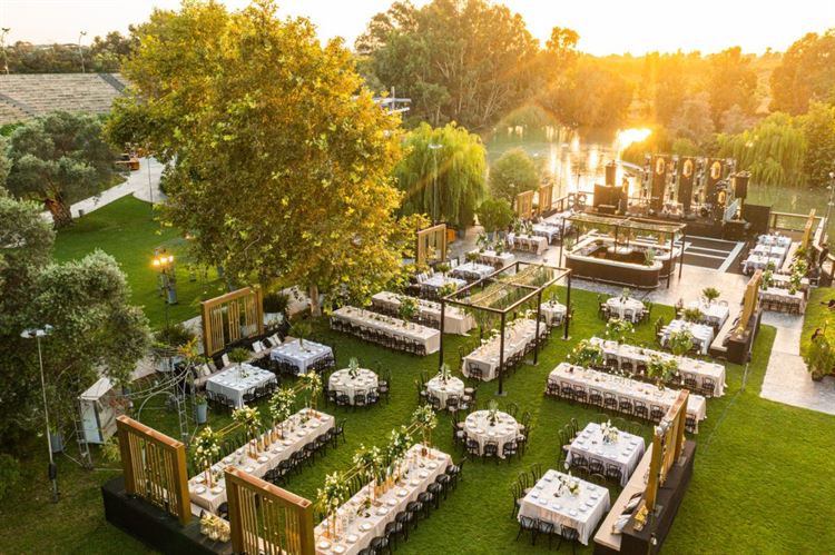 מתחם האירועים המעוצב חוות רונית (צילום: חיים אפריאט)