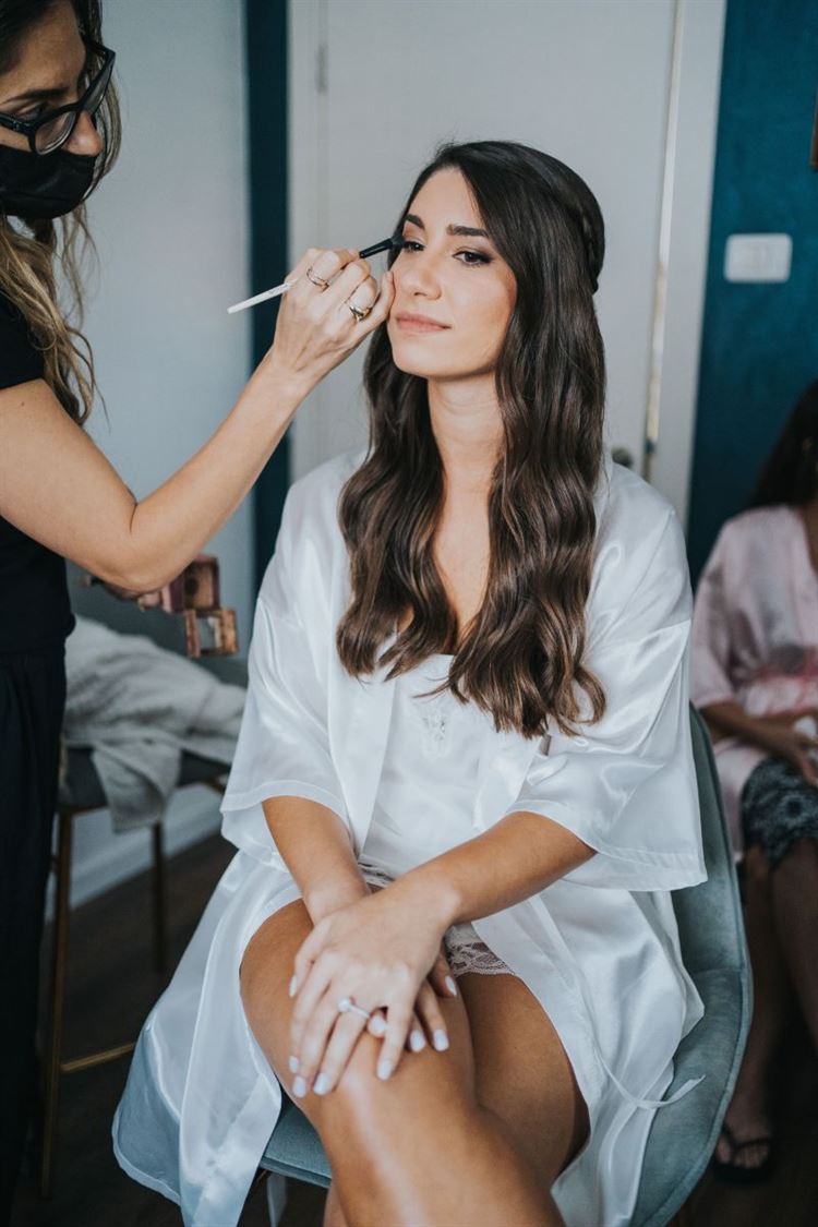 איפור לחתונה החתונה של נטלי וטל (צילום: ידין חסון)