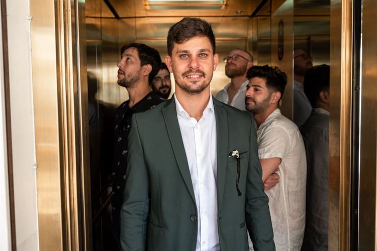 החתן מוכן גם כן, החתונה של אלדד ובר (צילום: עומר קורן)