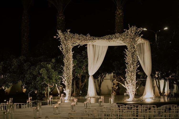 החופה בגן האירועים אמארה (צילום: חן לוי)