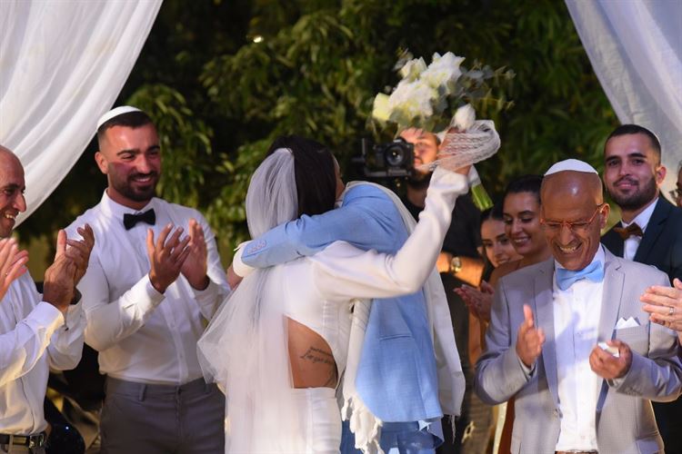 החתונה של עוז ועמית (צילום:סיני קורן)