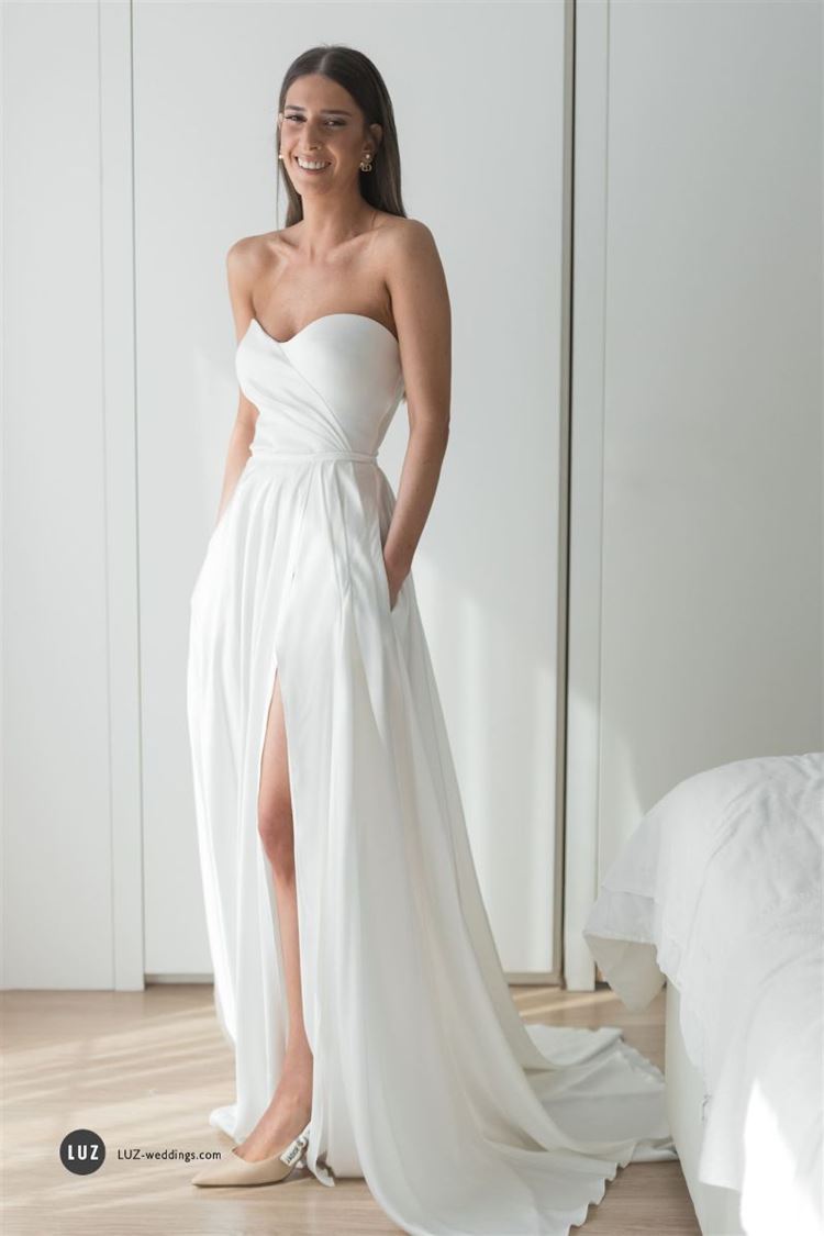 רותם בשמלת כלה שנתפרה מאפס (צילום: לוז | LUZ)