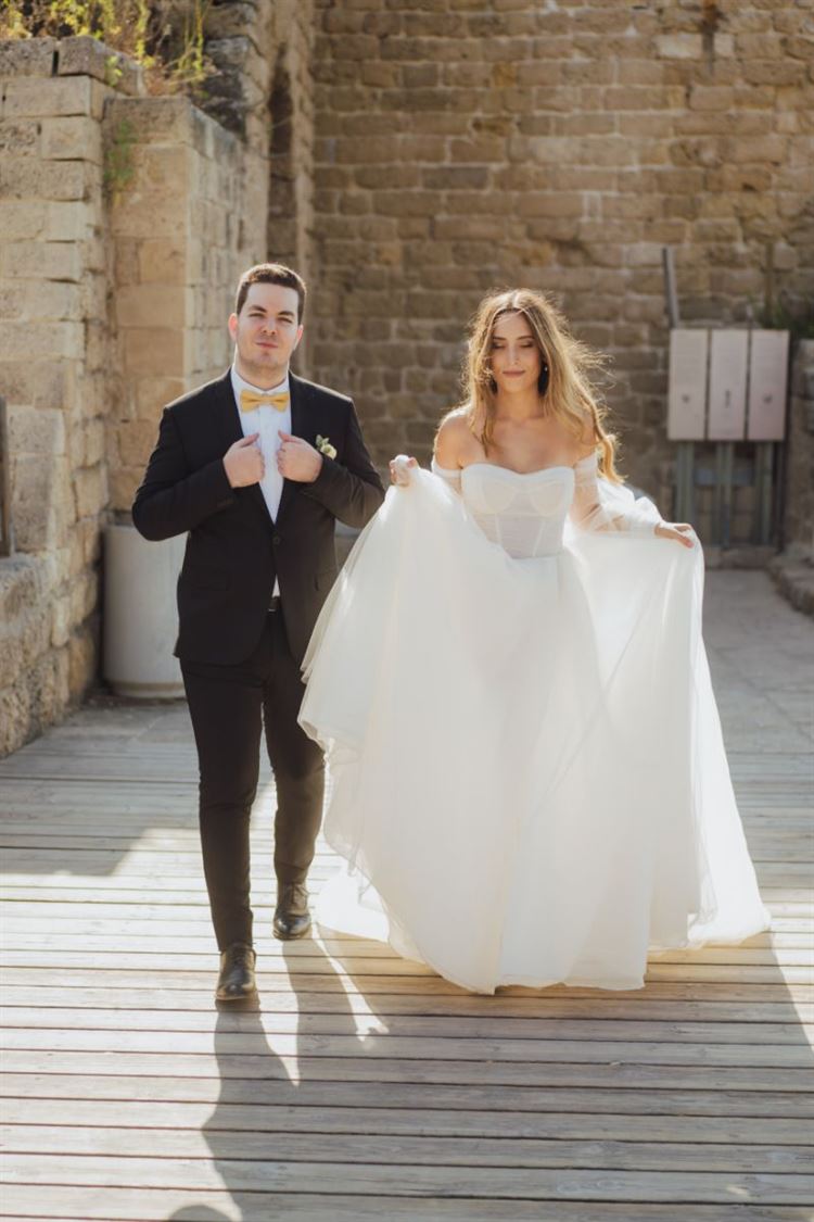 החתונה של ירדן פרץ ועמית וייצנר (צילום: עידן מרציאנו)