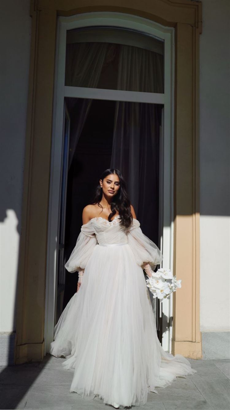 החתונה של פלג וען באגם קומו (צילום: עומרי לוי)