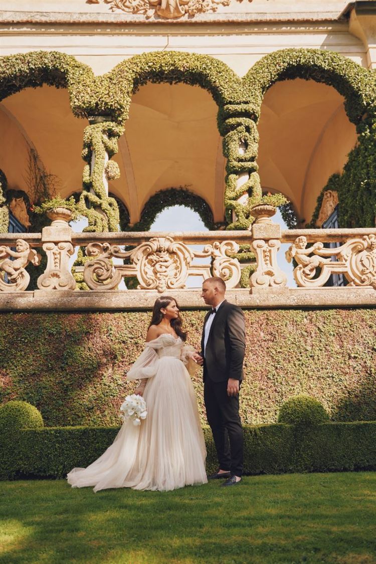 החתונה של פלג וען באגם קומו (צילום: עומרי לוי)