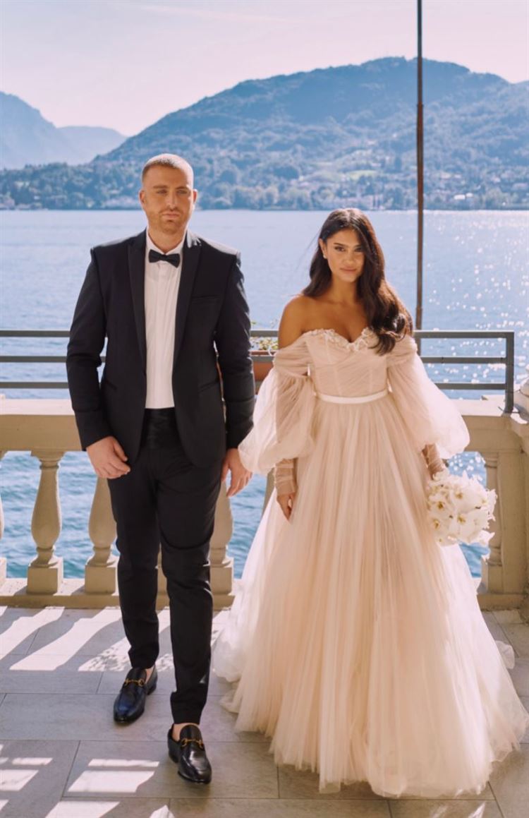 החתונה של פלג וען באגם קומו (צילום: עומרי לוי)