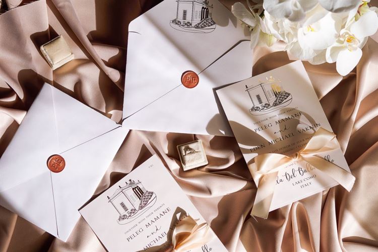 החתונה של פלג וען באגם קומו (צילום: עומרי לוי)