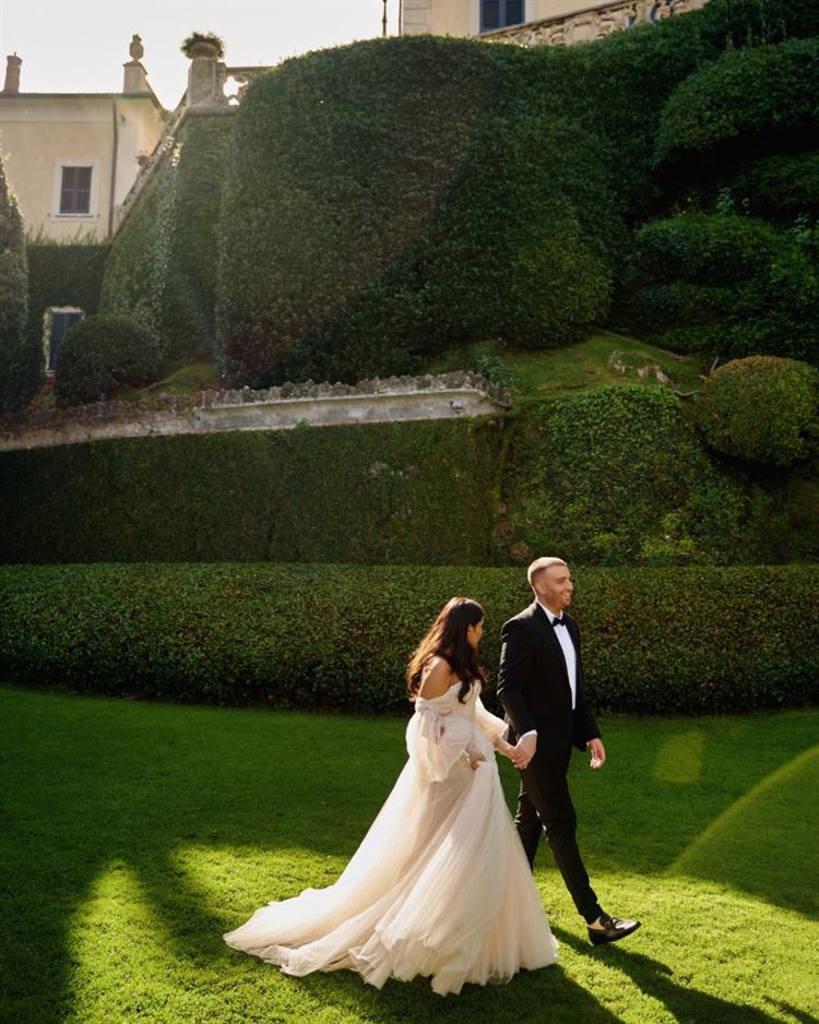 החתונה של פלג וען באגם קומו (צילום: עומרי לוי)