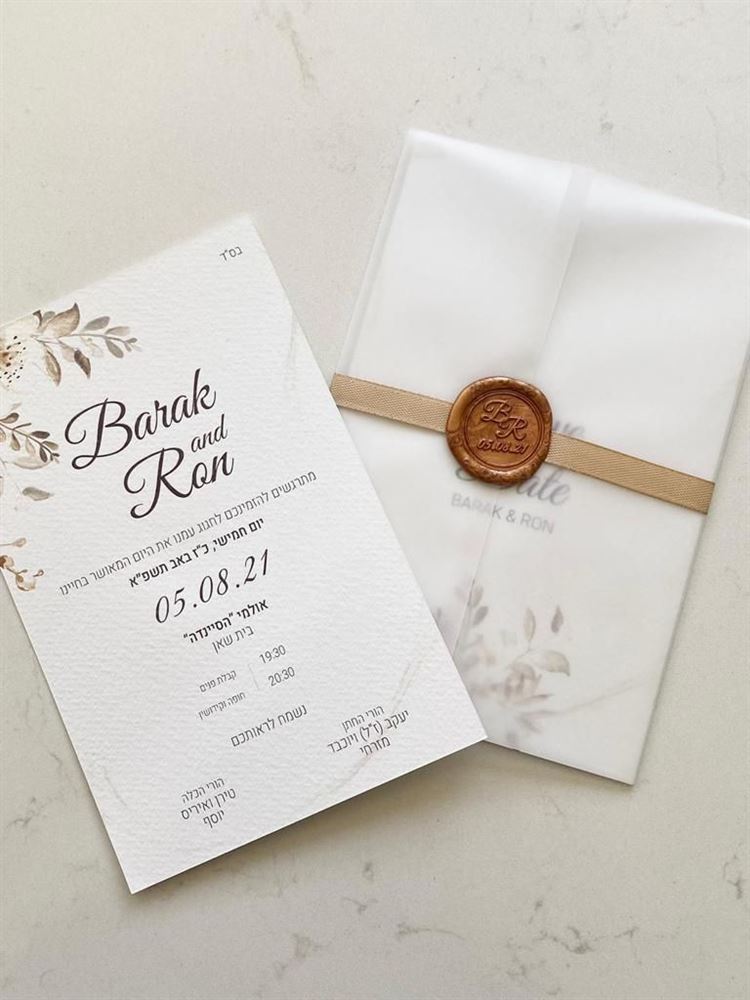 החתונה של רון יוסף וברק מזרחי (צילום: אופיר מרדכי)