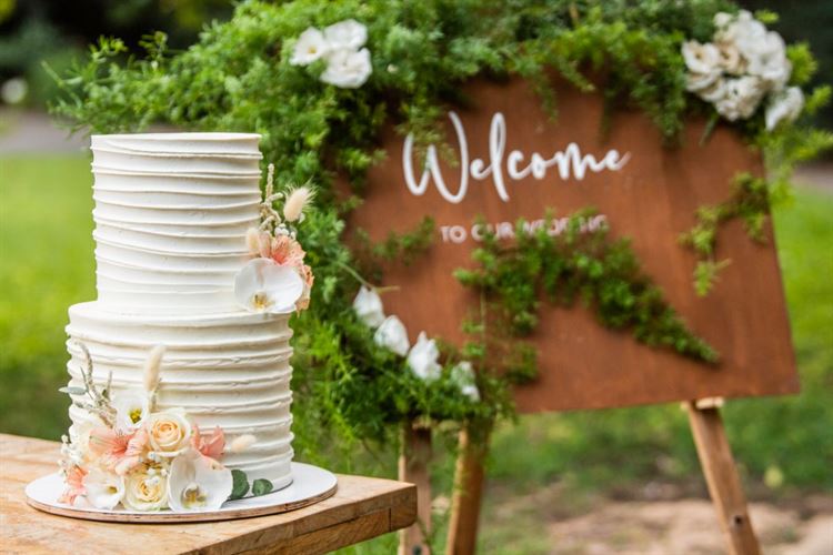 כמנהג האמריקאי - עוגת חתונה, החתונה של גילי ואיתי (צילום: חיים אפריאט)