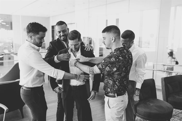 גם החתן חן מוכן (צילום: רן ברגמן)