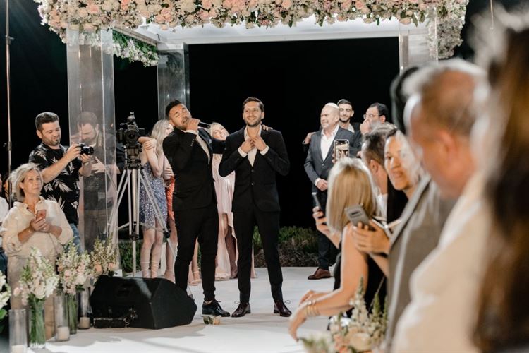 החופה באולם כוכב הים. החתונה של לין וחן (צילום: רן ברגמן)