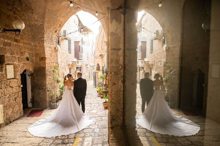 החתונה של מאיה ושי מאירוביץ' (צילום: חיים אפריאט)