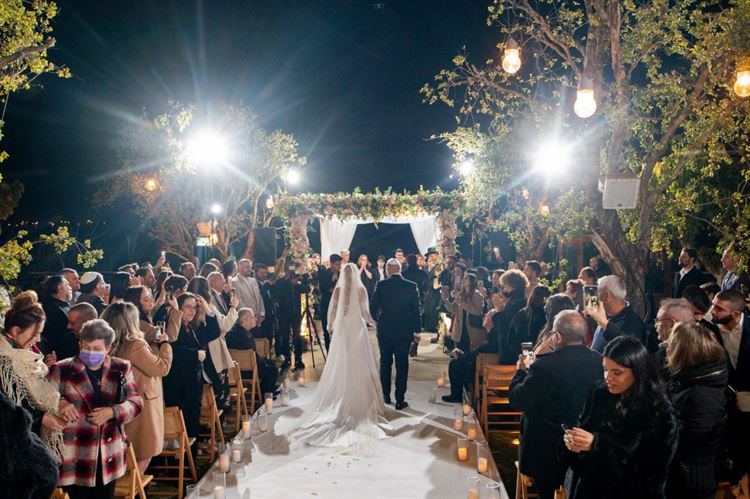 החתונה של מאיה ושי מאירוביץ' (צילום: חיים אפריאט)