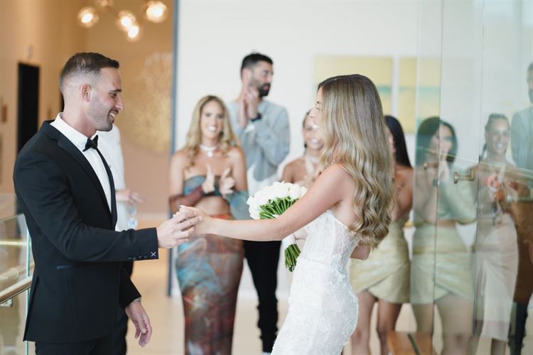 החתונה של בר וגל כנפי (צילום: רון קובי)