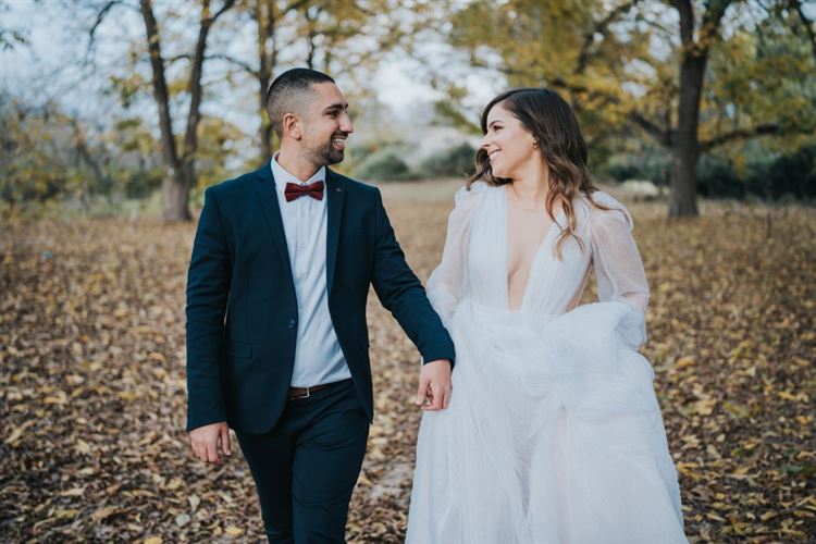 בליינד דייט הכי מוצלח שיש. נוי ושחר היום החתונה (צילום: ידין חסון)