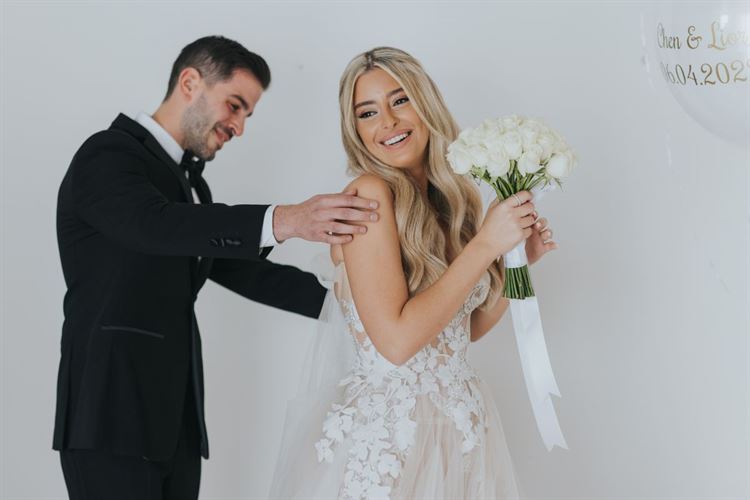 החתונה של חן אברג'יל וליאור מלכימן (צילום: עידן חסון)