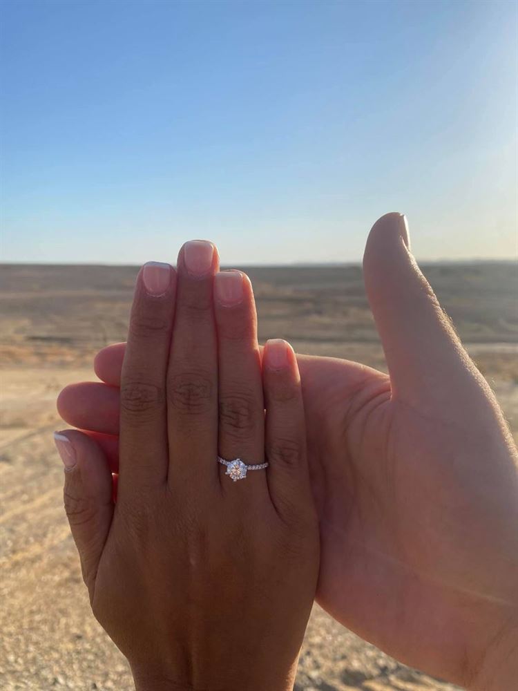 הצעת הנישואים (צילום: באדיבות הזוג)