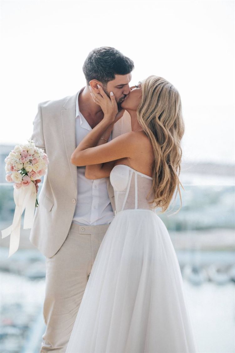 דניאל וירדן ביום החתונה (צילום: שמואל כהן)