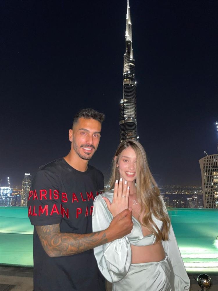 הצעת הנישואים בדובאי (צילום: באדיבות הזוג)