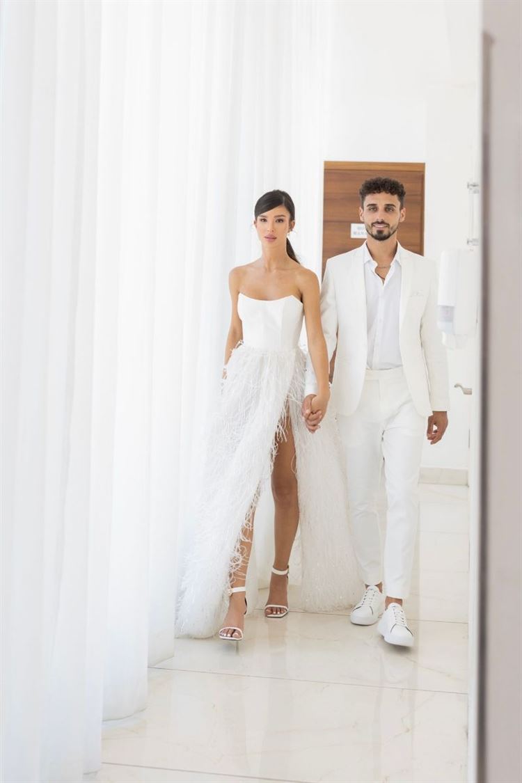 החתונה של אמילי גומברג וליאון לוי (צילום: אייל קרול)