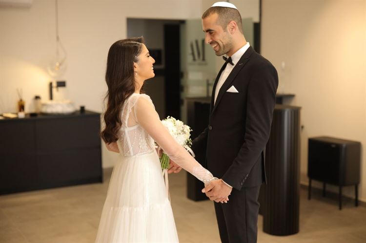 החתונה של יובל אהרון ומתן זאווי (צילום: לוי אגרונוב)