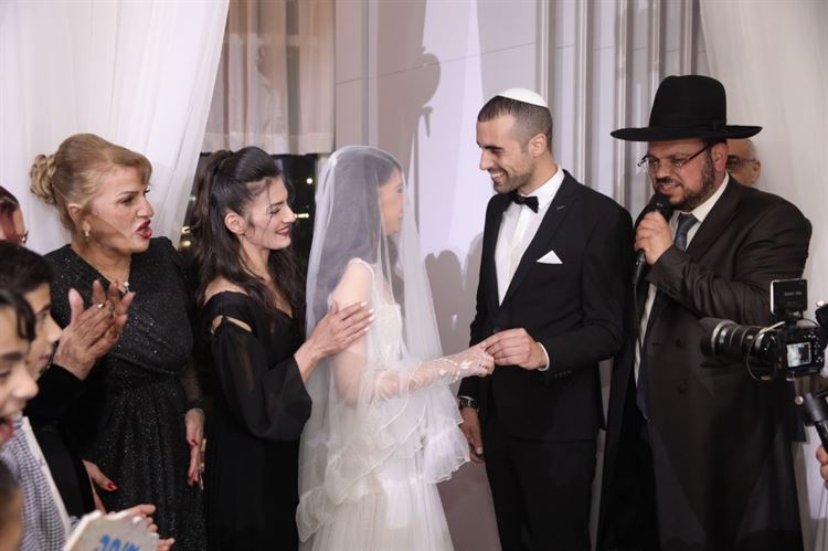 החתונה של יובל אהרון ומתן זאווי (צילום: לוי אגרונוב)