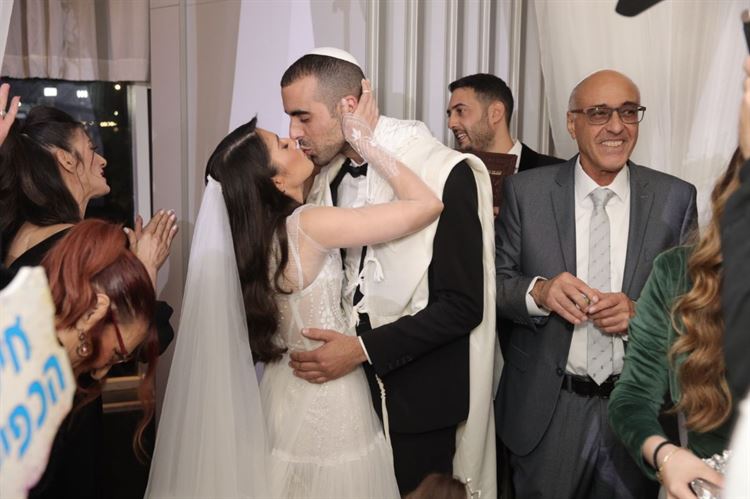 החתונה של יובל אהרון ומתן זאווי (צילום: לוי אגרונוב)