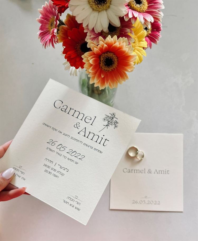 החתונה של כרמל חוטר ועמית אלקובי (צילום: חיים אפריאט)