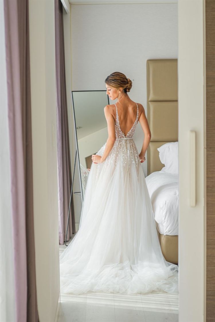 החתונה של כרמל חוטר ועמית אלקובי (צילום: חיים אפריאט)