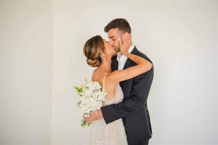 החתונה של כרמל חוטר ועמית אלקובי (צילום: חיים אפריאט)