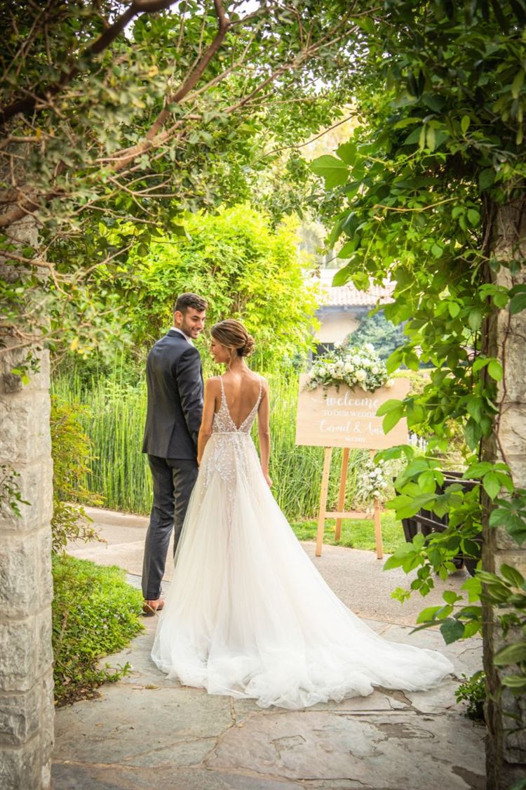 החתונה של כרמל חוטר ועמית אלקובי (צילום: חיים אפריאט)