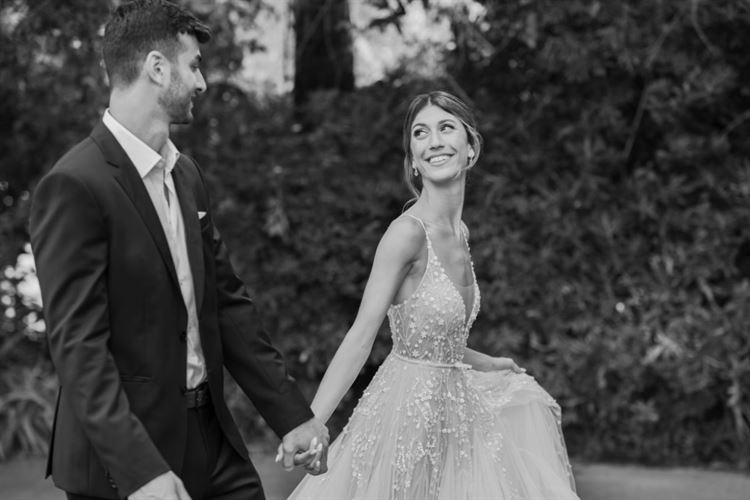 החתונה של כרמל חוטר ועמית אלקובי (צילום: חיים אפריאט)