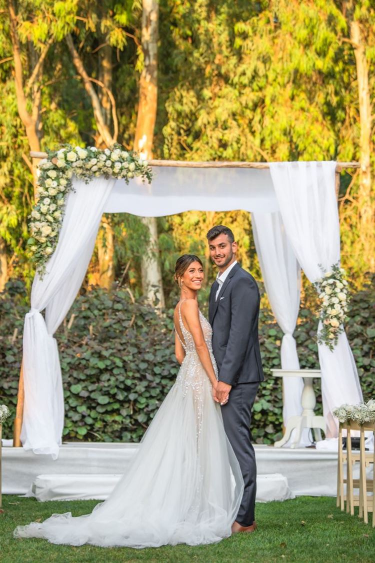 החתונה של כרמל חוטר ועמית אלקובי (צילום: חיים אפריאט)