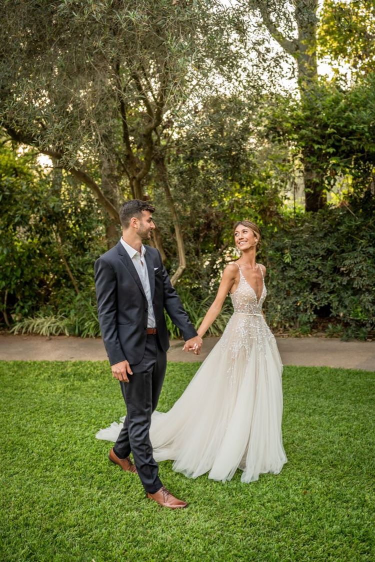 החתונה של כרמל חוטר ועמית אלקובי (צילום: חיים אפריאט)