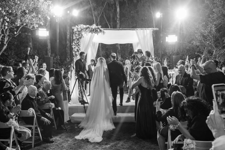 החתונה של כרמל חוטר ועמית אלקובי (צילום: חיים אפריאט)