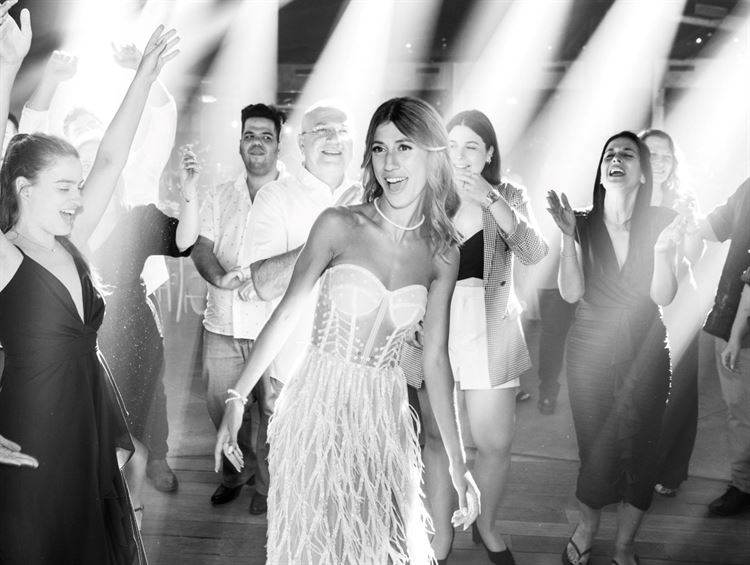 החתונה של כרמל חוטר ועמית אלקובי (צילום: חיים אפריאט)