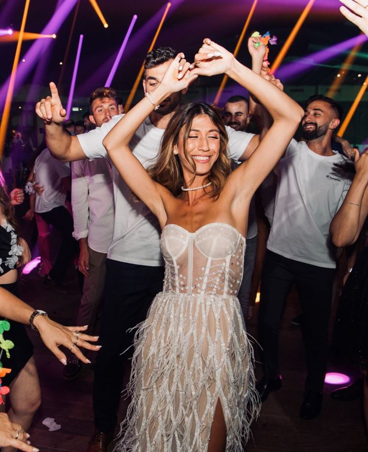 החתונה של כרמל חוטר ועמית אלקובי (צילום: חיים אפריאט)