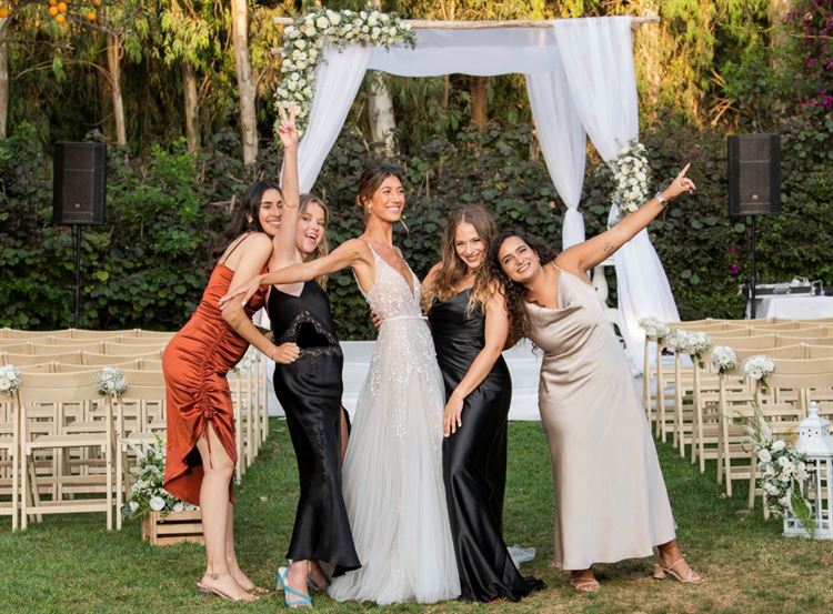 החתונה של כרמל חוטר ועמית אלקובי (צילום: חיים אפריאט)