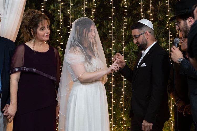 החתונה של נועה ונתנאל גבאי (צילום: יניב באיו)