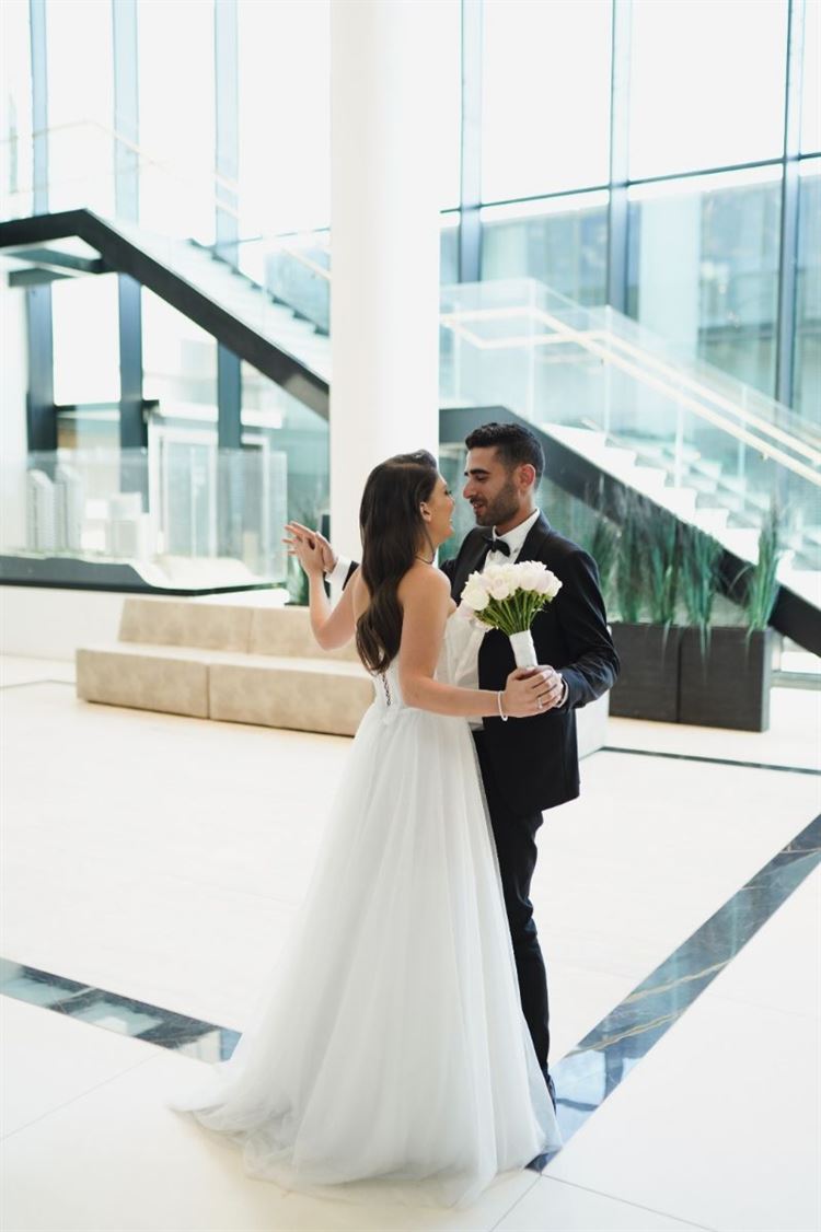 החתונה של קים חסן ואסף ניר (צילום: רון קובי)