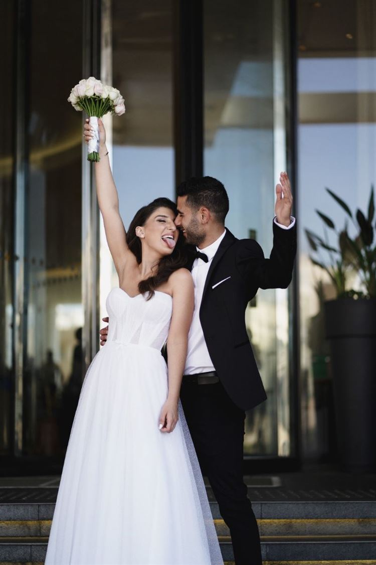 החתונה של קים חסן ואסף ניר (צילום: רון קובי)