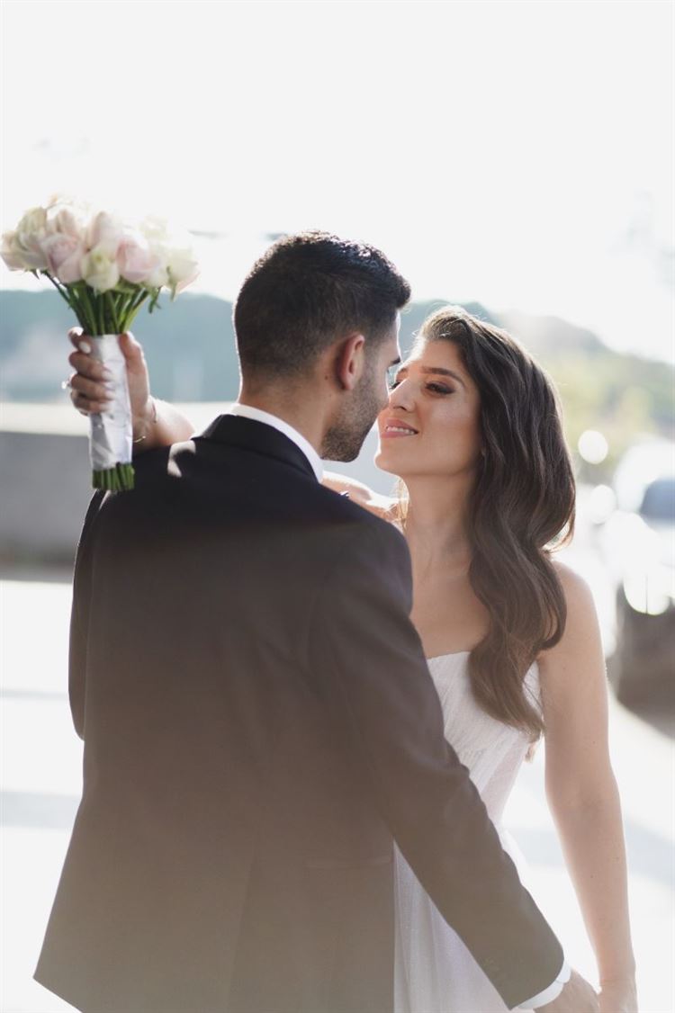 החתונה של קים חסן ואסף ניר (צילום: רון קובי)