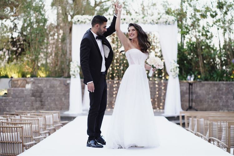 החתונה של קים חסן ואסף ניר (צילום: רון קובי)