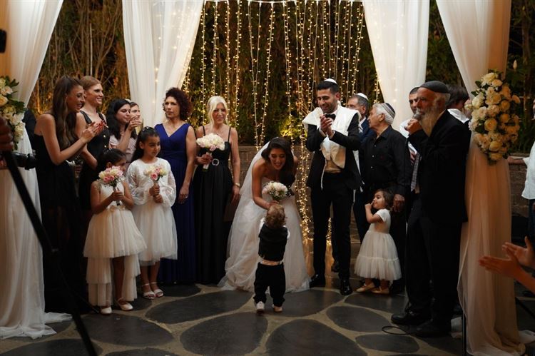 החתונה של קים חסן ואסף ניר (צילום: רון קובי)